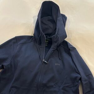 Boss Dark Blue Zip-Up Hoodie
